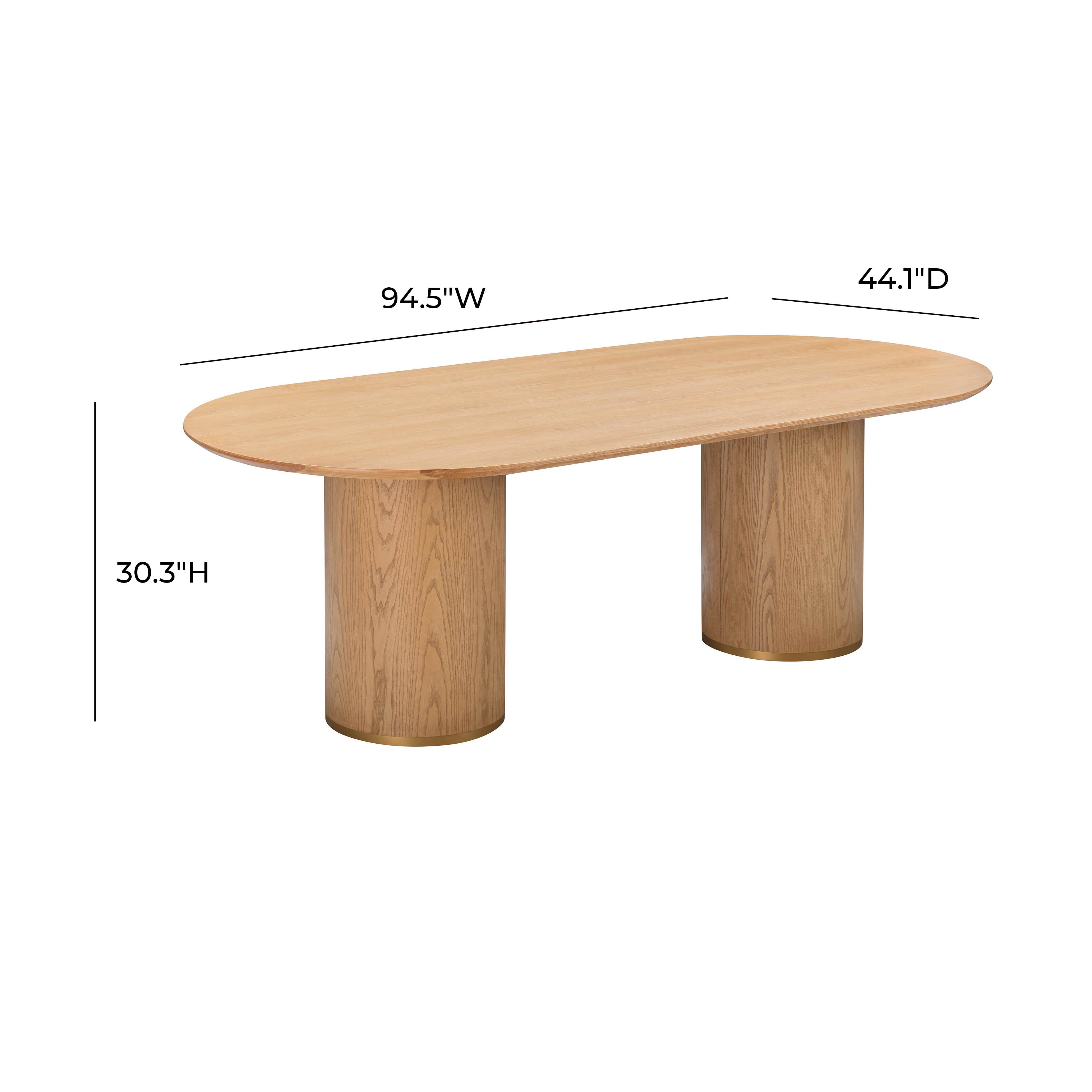 Delilah Oval Dining Table, Natural Ash 9 Delilah Oval Dining Table, Natural Ash