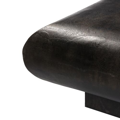 Xander Outdoor Coffee Table, Distressed Bronze 2 Xander Outdoor Coffee Table, Distressed Bronze