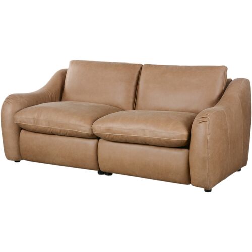 Santino Leather Power Recliner 2-Piece Sectional Sofa, Palermo Drift 1 Santino Leather Power Recliner 2-Piece Sectional Sofa, Palermo Drift