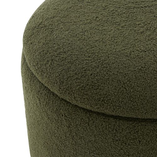 Zaria Storage Ottoman, Faux Shearling 3 Zaria Storage Ottoman, Faux Shearling