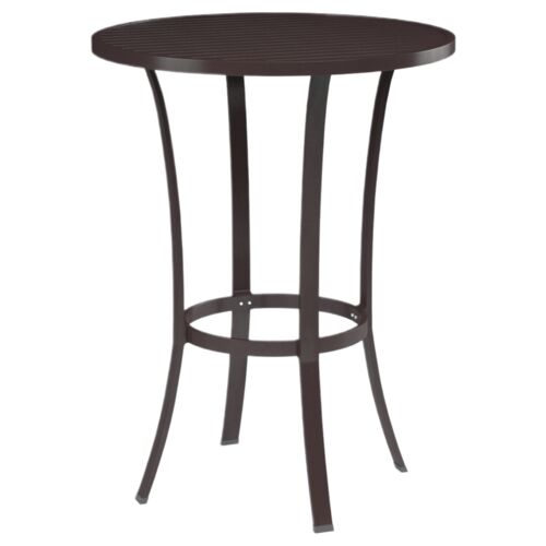 Ventura Outdoor Aluminum Round Pub Table, Espresso 2 Ventura Outdoor Aluminum Round Pub Table, Espresso