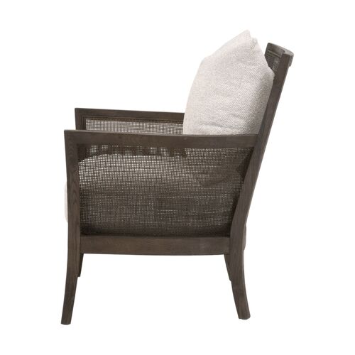Kynara Rattan Club Chair, Matte Brown/Natural Performance 3 Kynara Rattan Club Chair, Matte Brown/Natural Performance