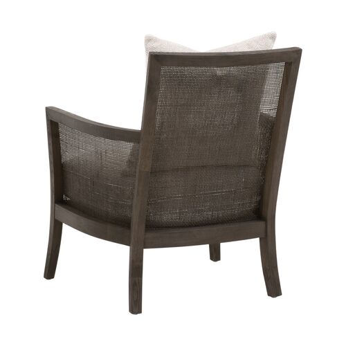 Kynara Rattan Club Chair, Matte Brown/Natural Performance 4 Kynara Rattan Club Chair, Matte Brown/Natural Performance