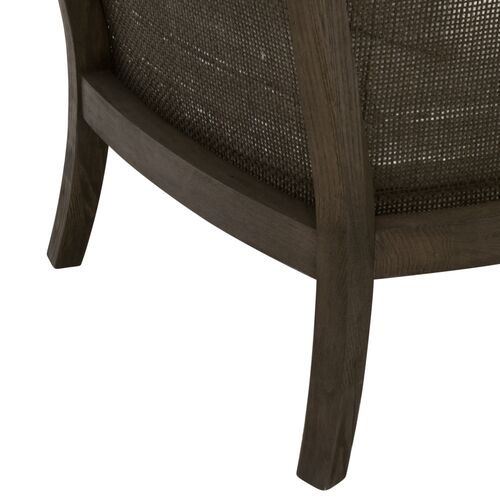 Kynara Rattan Club Chair, Matte Brown/Natural Performance 7 Kynara Rattan Club Chair, Matte Brown/Natural Performance