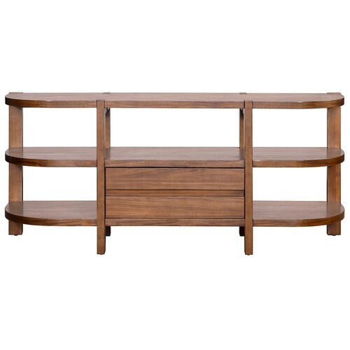 Nyomi Console Table, Warm Walnut 2 Nyomi Console Table, Warm Walnut