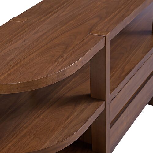 Nyomi Console Table, Warm Walnut 3 Nyomi Console Table, Warm Walnut