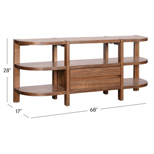 Nyomi Console Table, Warm Walnut 5 Nyomi Console Table, Warm Walnut