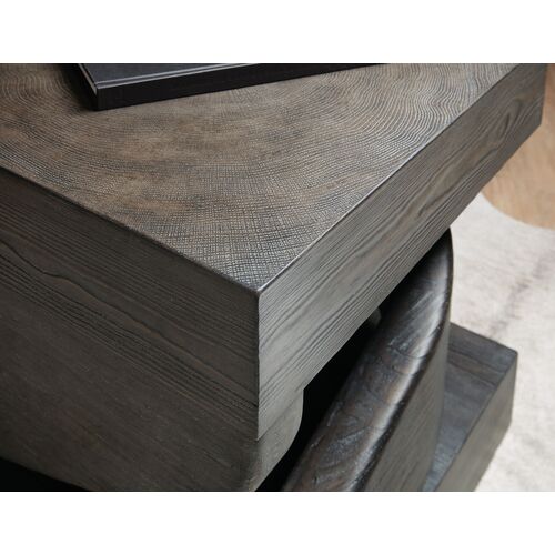 Commerce & Market Twisted End Table, Brown 4 Commerce & Market Twisted End Table, Brown