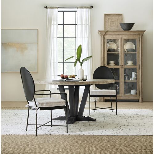 Ciao Bella Metal Arm Chair, Aged Bronze/Tuscan White 5 Ciao Bella Metal Arm Chair, Aged Bronze/Tuscan White