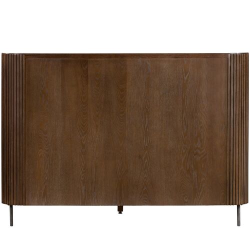 Fresno Fluted Bed, Terra Brown Oak 5 Fresno Fluted Bed, Terra Brown Oak