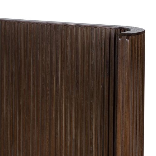 Fresno Fluted Bed, Terra Brown Oak 8 Fresno Fluted Bed, Terra Brown Oak