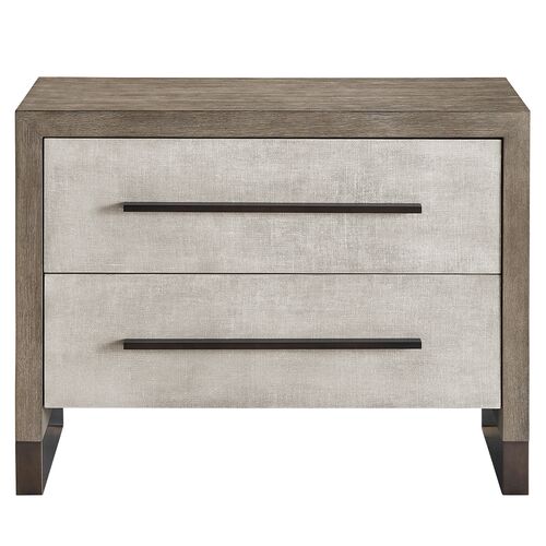 Bowen 2-Drawer Nightstand, Weathered Oak 2 Bowen 2-Drawer Nightstand, Weathered Oak