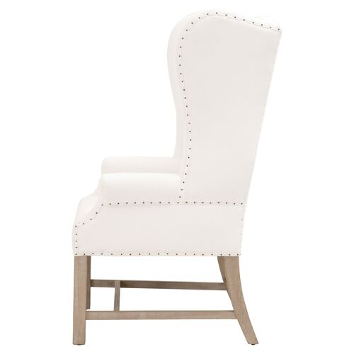 Milly Wingback Armchair, Pearl Performance 3 Milly Wingback Armchair, Pearl Performance