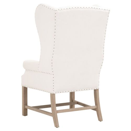 Milly Wingback Armchair, Pearl Performance 5 Milly Wingback Armchair, Pearl Performance