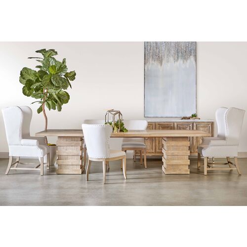 Milly Wingback Armchair, Pearl Performance 7 Milly Wingback Armchair, Pearl Performance