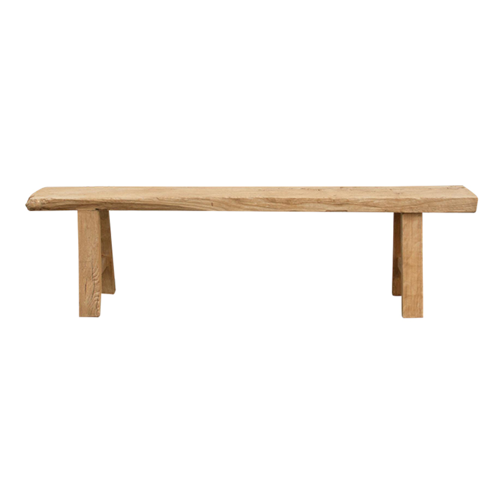 Rustic Bleached Wood Farmhouse Bench 1 Rustic Bleached Wood Farmhouse Bench