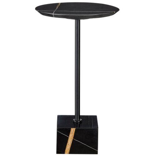 Prado Marble Drinks Table, Black 4 Prado Marble Drinks Table, Black
