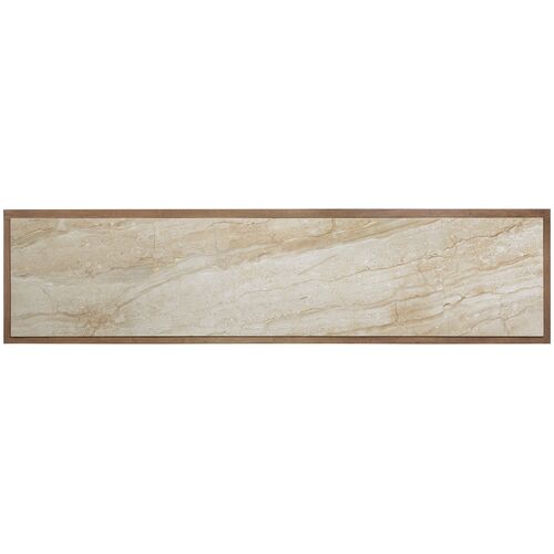 Sonnet Marble Top Cane Dining Credenza, Wren/Beige 5 Sonnet Marble Top Cane Dining Credenza, Wren/Beige