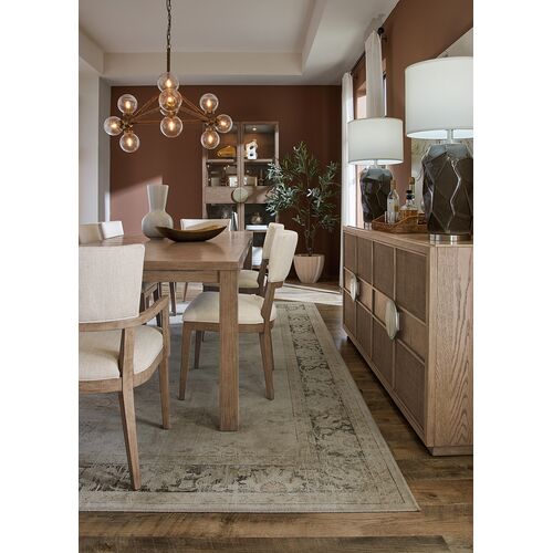 Sonnet Marble Top Cane Dining Credenza, Wren/Beige 8 Sonnet Marble Top Cane Dining Credenza, Wren/Beige