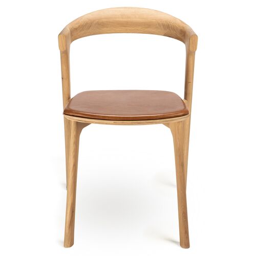 Bok Side Chair, Oak/Cognac Leather 2 Bok Side Chair, Oak/Cognac Leather