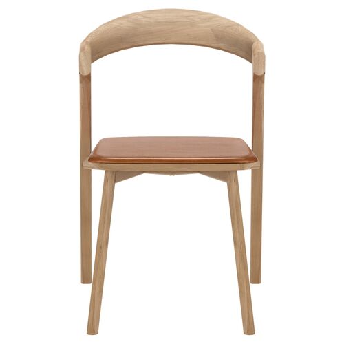 Bok Side Chair, Oak/Cognac Leather 5 Bok Side Chair, Oak/Cognac Leather