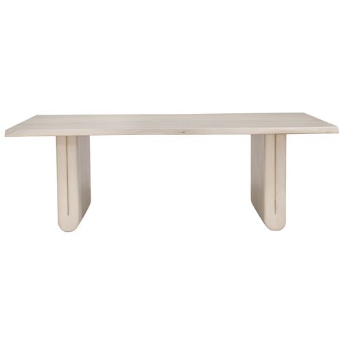 Azriel 88" Rectangular Dining Table, White Wash 3 Azriel 88" Rectangular Dining Table, White Wash