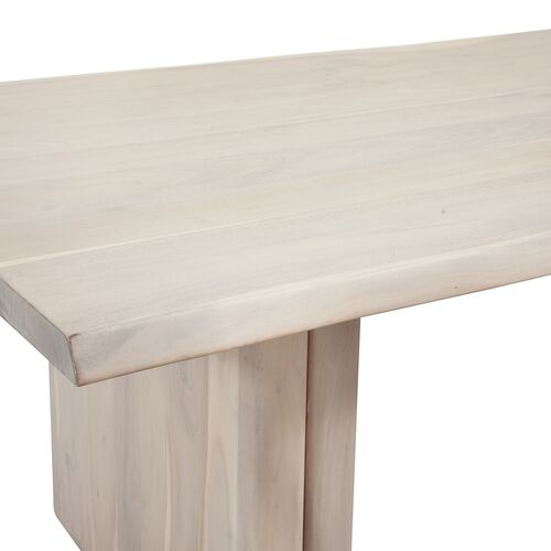 Azriel 88" Rectangular Dining Table, White Wash 4 Azriel 88" Rectangular Dining Table, White Wash