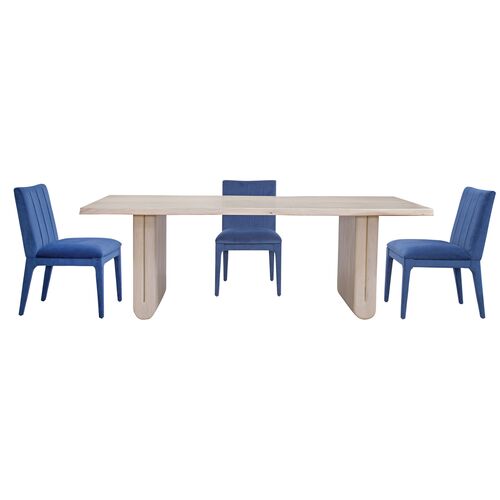 Azriel 88" Rectangular Dining Table, White Wash 6 Azriel 88" Rectangular Dining Table, White Wash