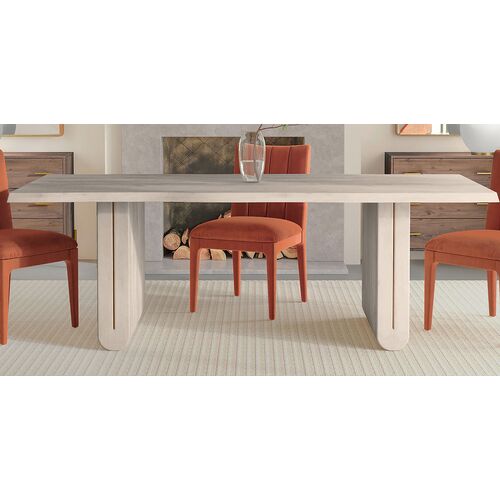 Azriel 88" Rectangular Dining Table, White Wash 7 Azriel 88" Rectangular Dining Table, White Wash