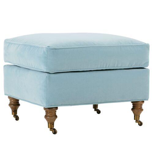 Brooke Velvet Ottoman 1 Brooke Velvet Ottoman