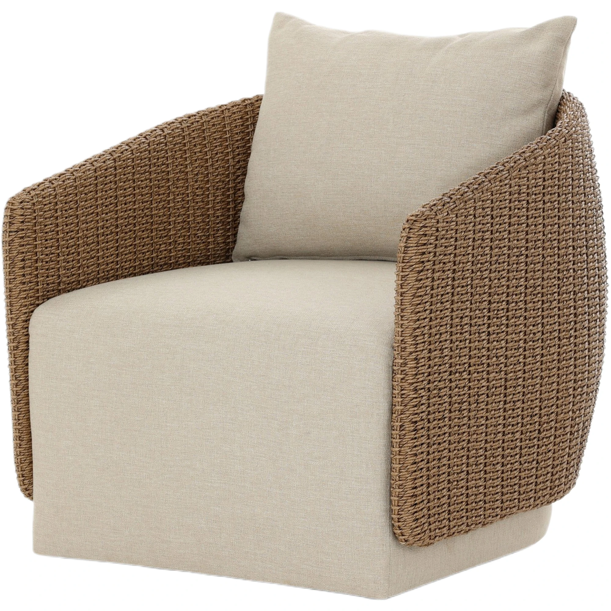 Lana Outdoor Hyacinth Swivel Chair 1 Lana Outdoor Hyacinth Swivel Chair