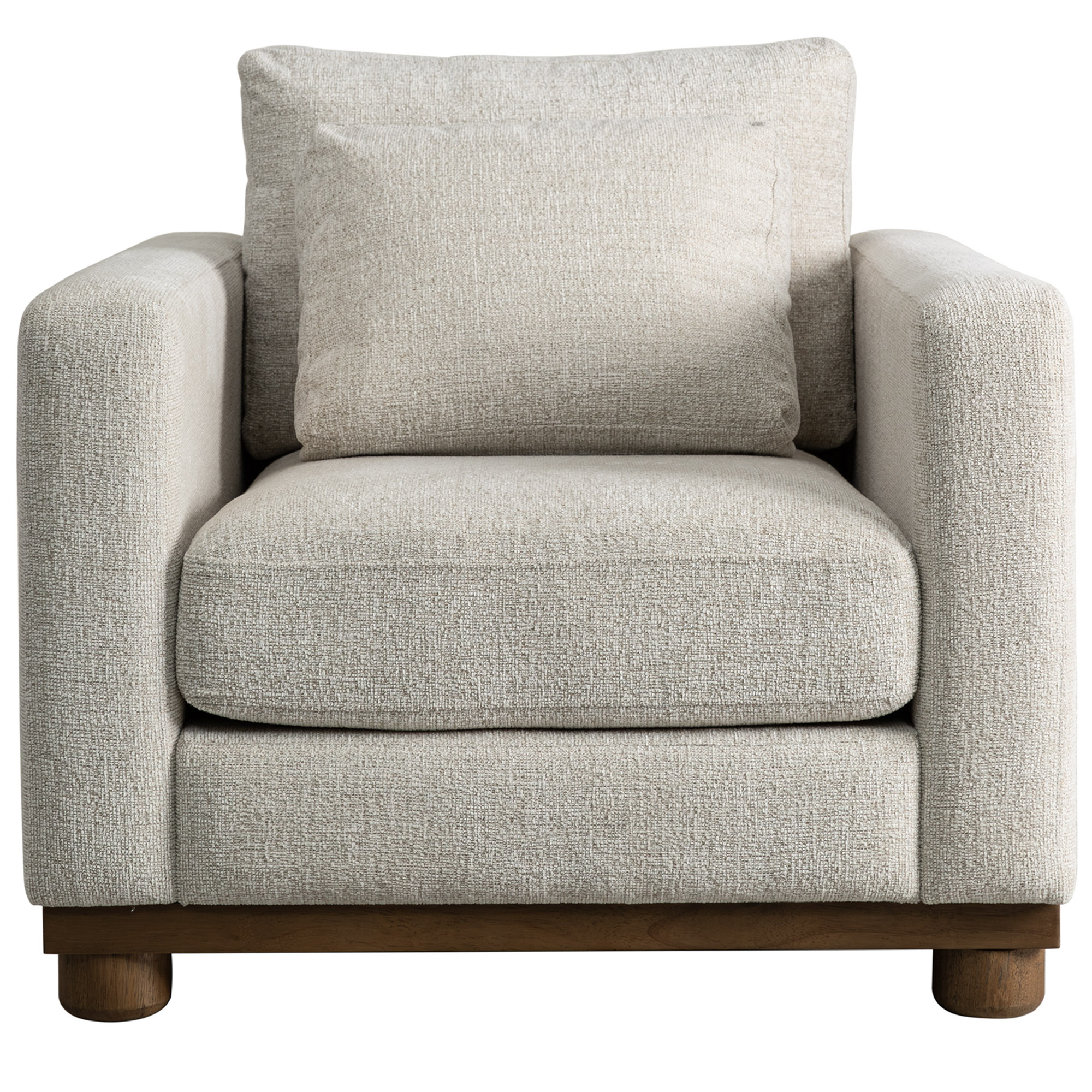 Ischia Textured Accent Chair, Clay/Oak 3 Ischia Textured Accent Chair, Clay/Oak