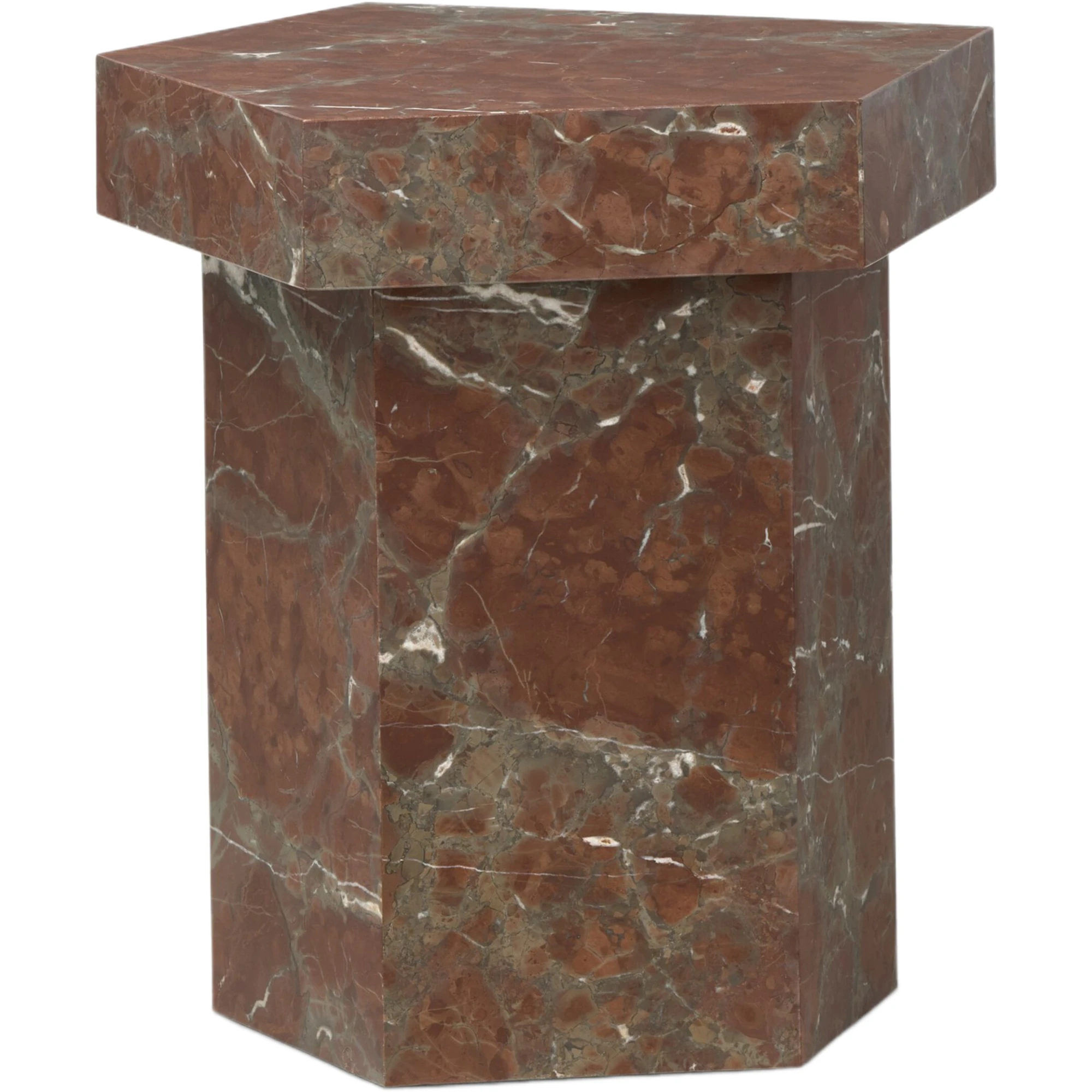 Sylphina End Table, Smoke/Russet Marble 1 Sylphina End Table, Smoke/Russet Marble