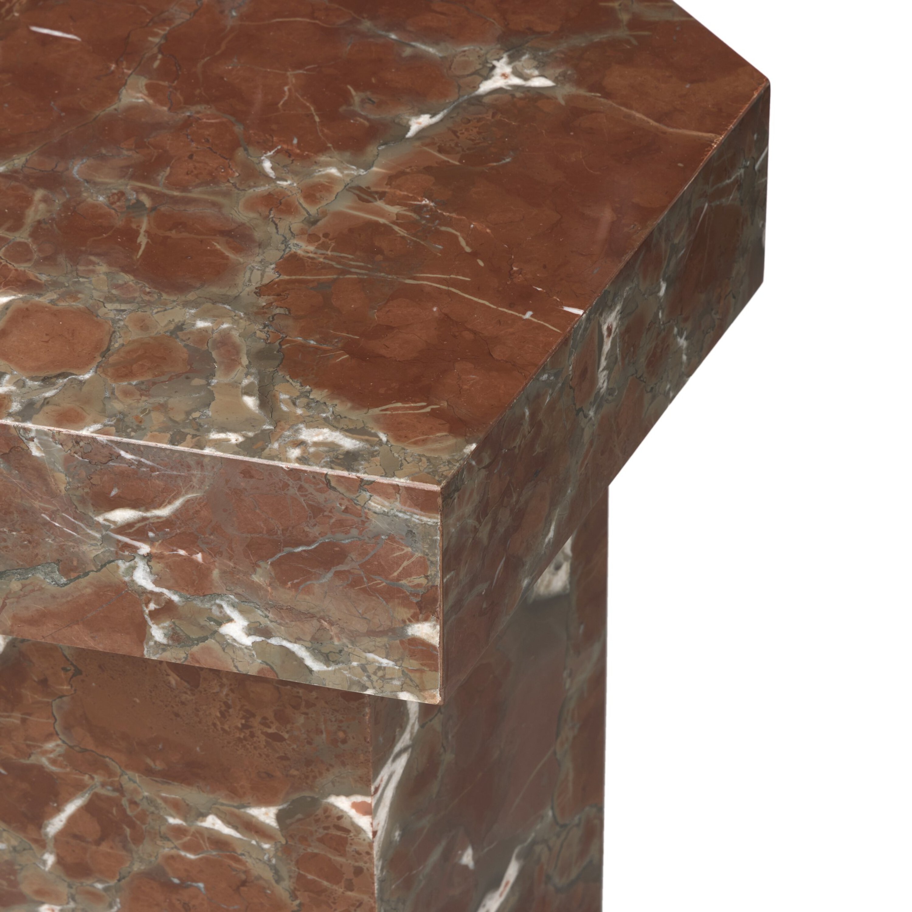 Sylphina End Table, Smoke/Russet Marble 3 Sylphina End Table, Smoke/Russet Marble