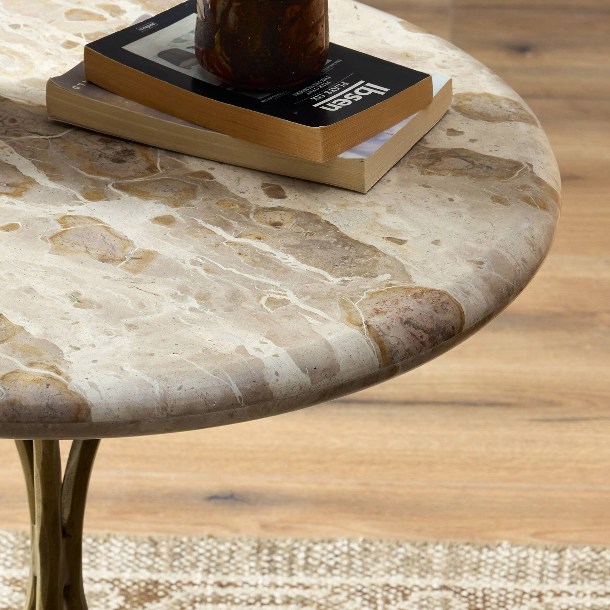 Renin Tulip End Table, Fossil Marble 11 Renin Tulip End Table, Fossil Marble