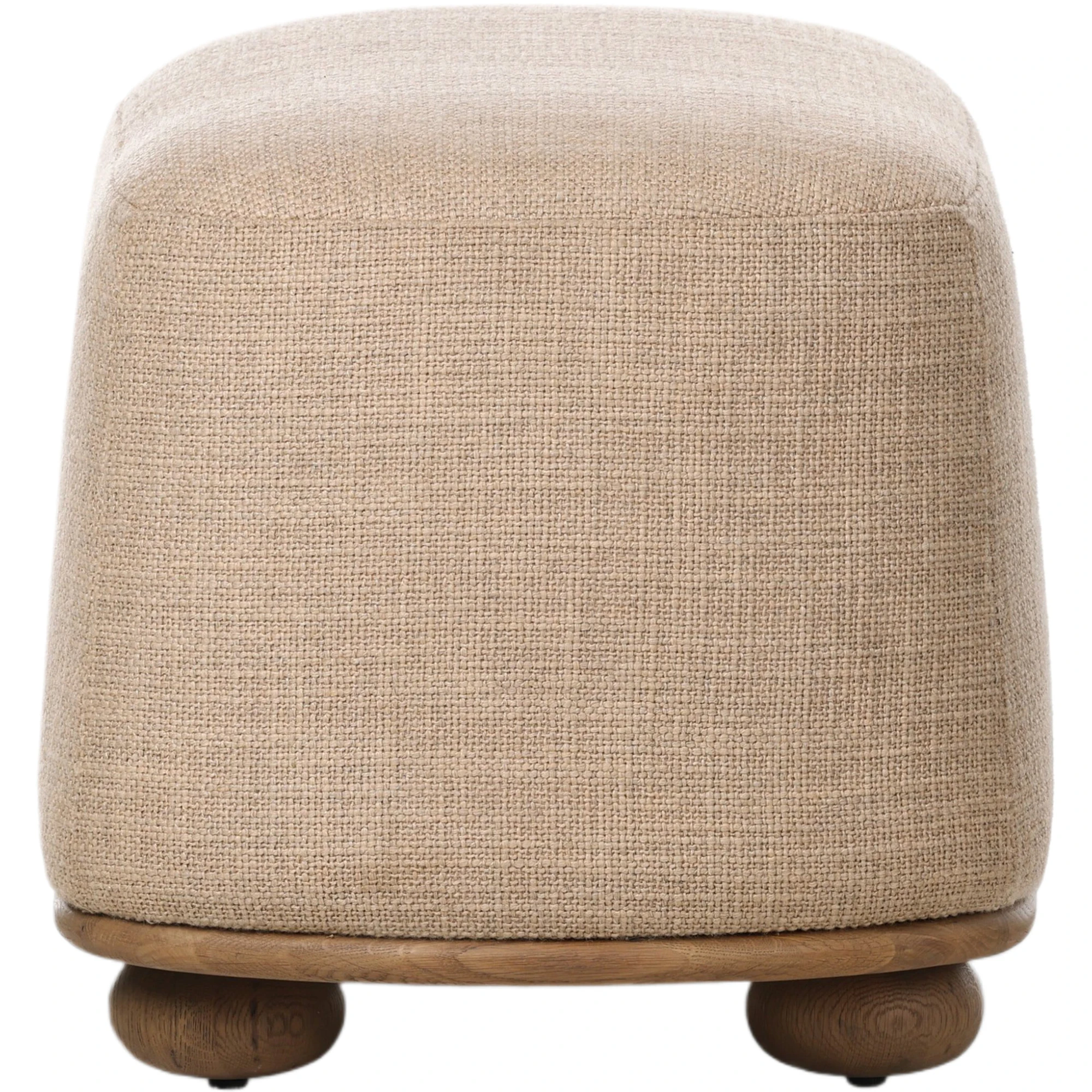Zevoria Oval Ottoman, Saxon Sand Wool 5 Zevoria Oval Ottoman, Saxon Sand Wool