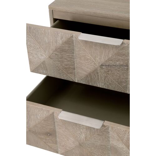 Chris Nightstand, Natural Gray/Silver 6 Chris Nightstand, Natural Gray/Silver