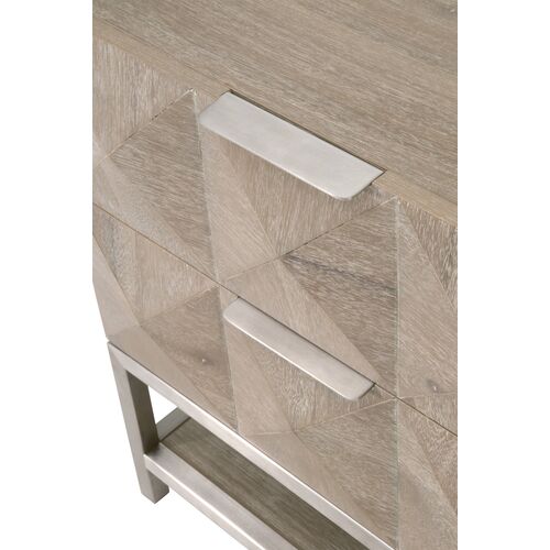Chris Nightstand, Natural Gray/Silver 8 Chris Nightstand, Natural Gray/Silver