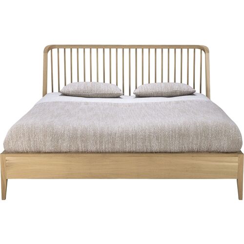 Spindle Bed, Oak 2 Spindle Bed, Oak
