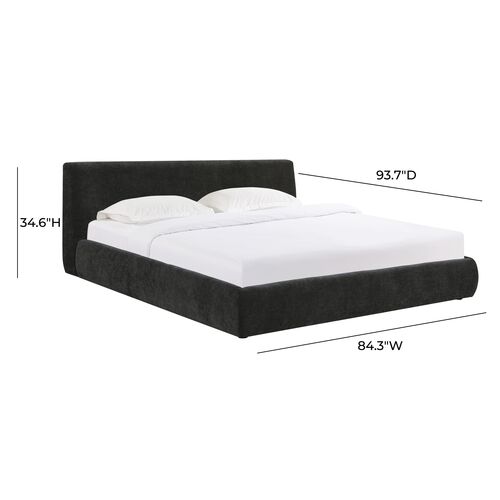 Orsa Textured Velvet Bed 8 Orsa Textured Velvet Bed