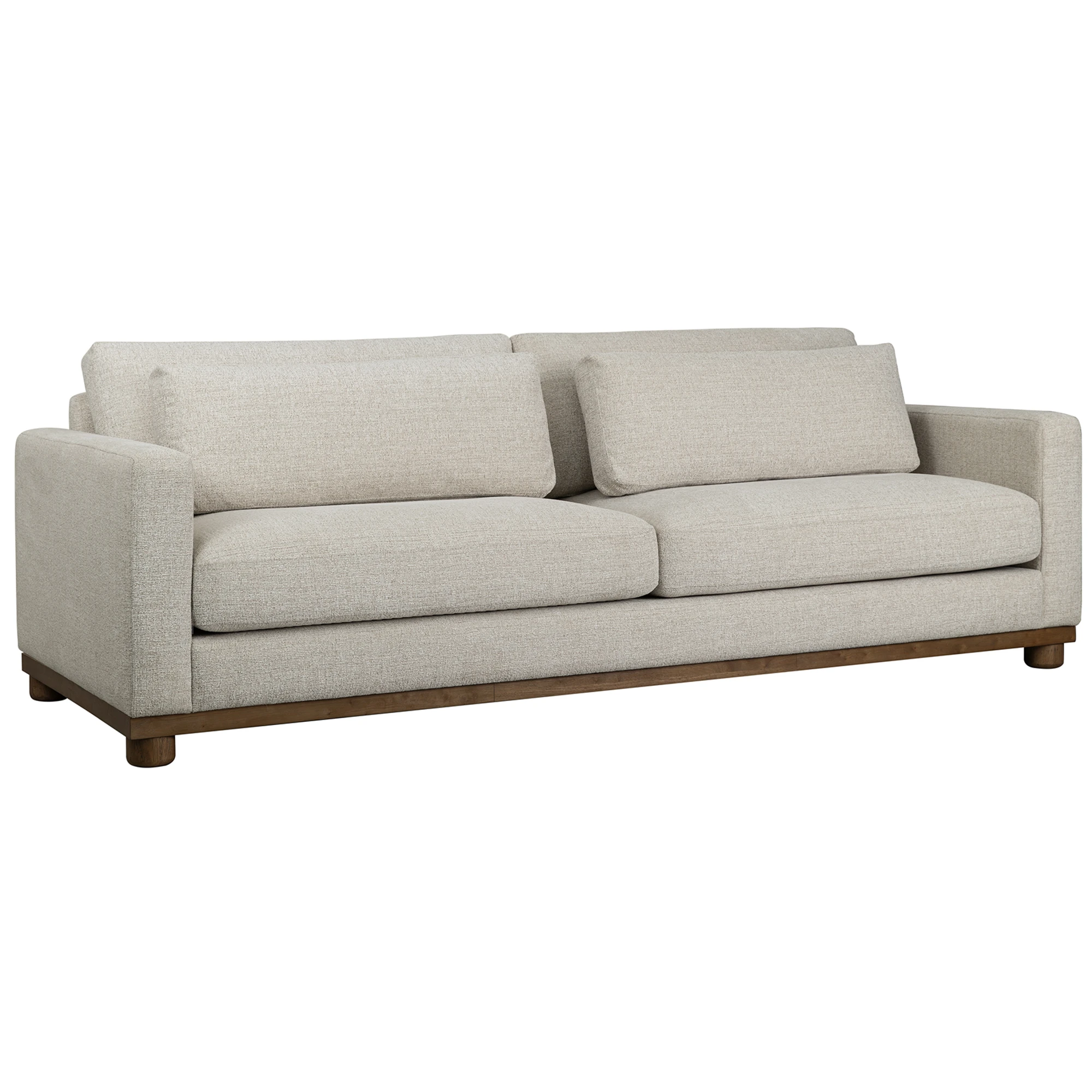 Ischia Textured Sofa, Clay/Oak 1 Ischia Textured Sofa, Clay/Oak