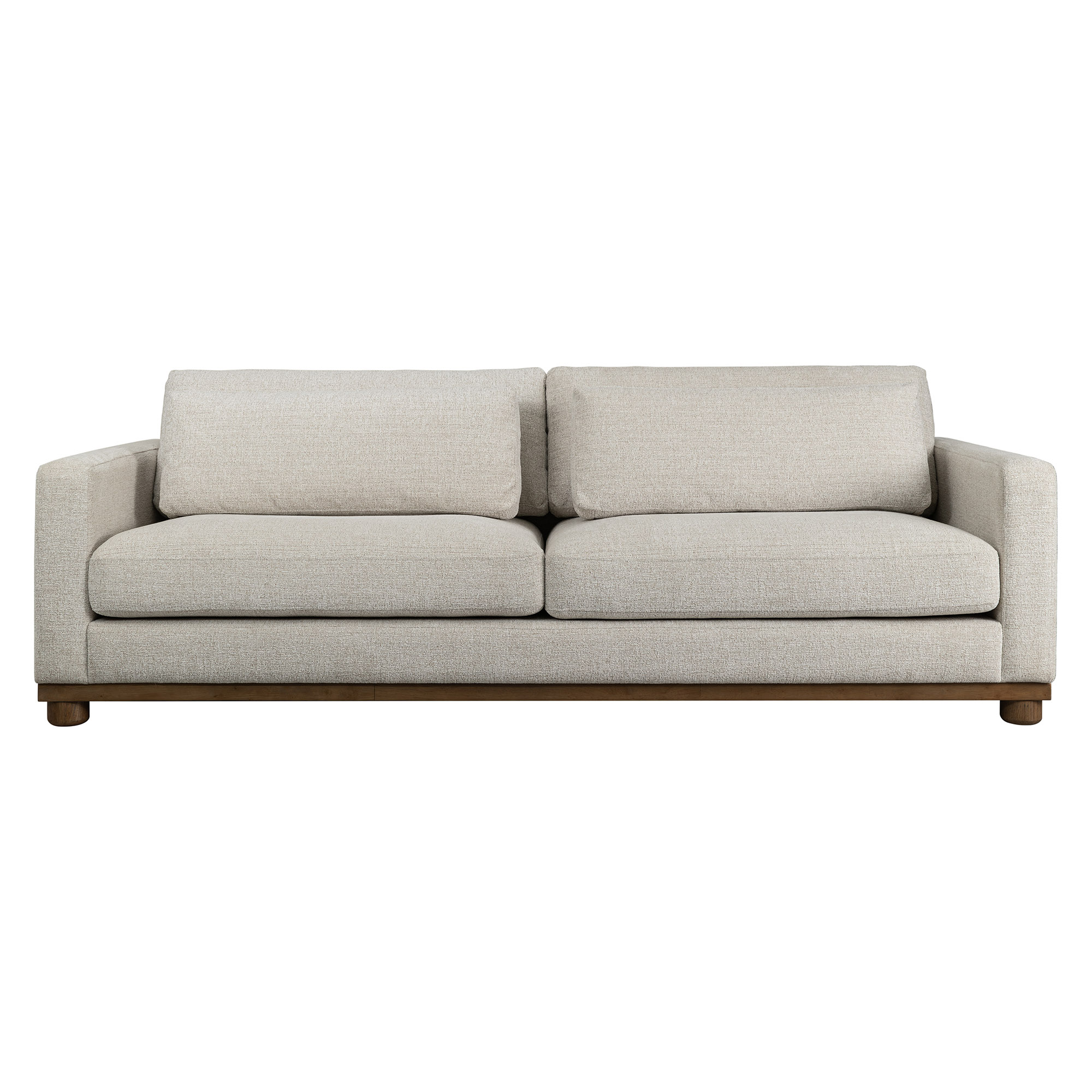 Ischia Textured Sofa, Clay/Oak 3 Ischia Textured Sofa, Clay/Oak