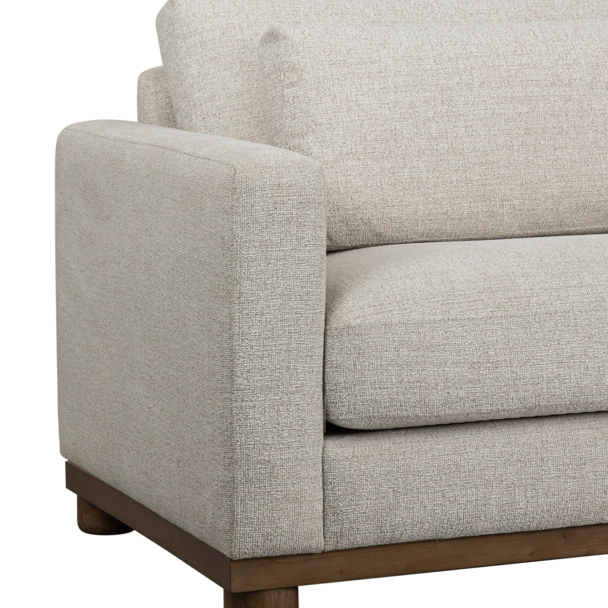 Ischia Textured Sofa, Clay/Oak 4 Ischia Textured Sofa, Clay/Oak