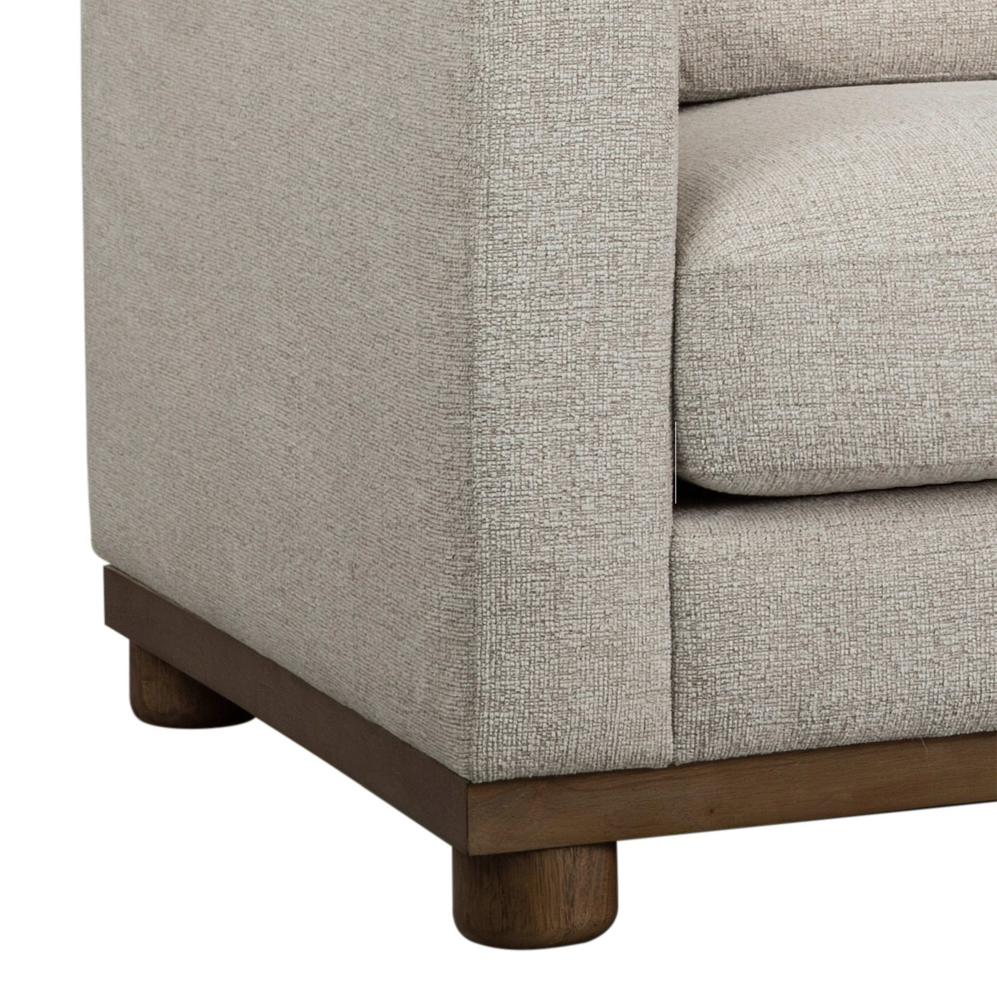 Ischia Textured Sofa, Clay/Oak 5 Ischia Textured Sofa, Clay/Oak