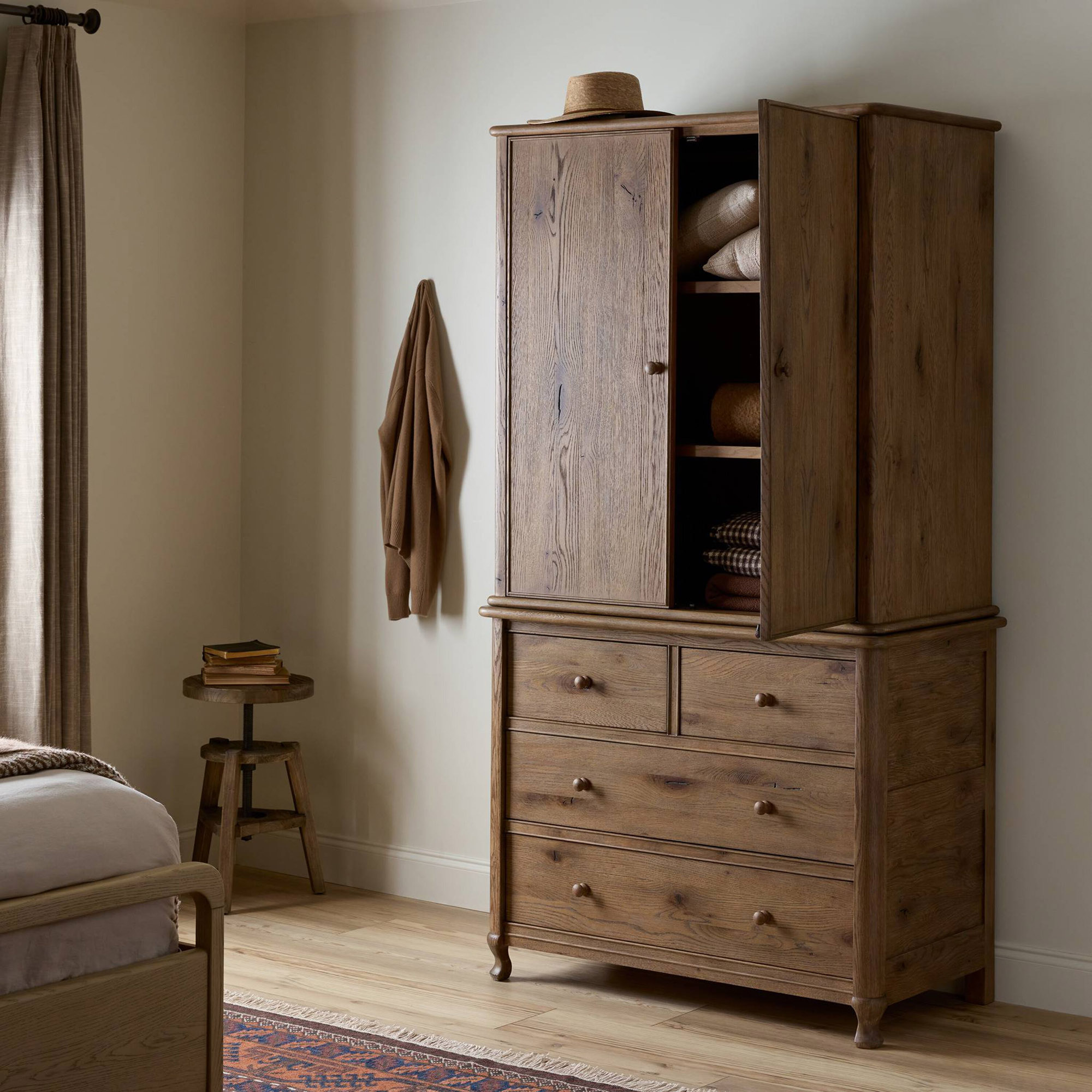 Lorvyn Armoire, Weathered Oak 2 Lorvyn Armoire, Weathered Oak