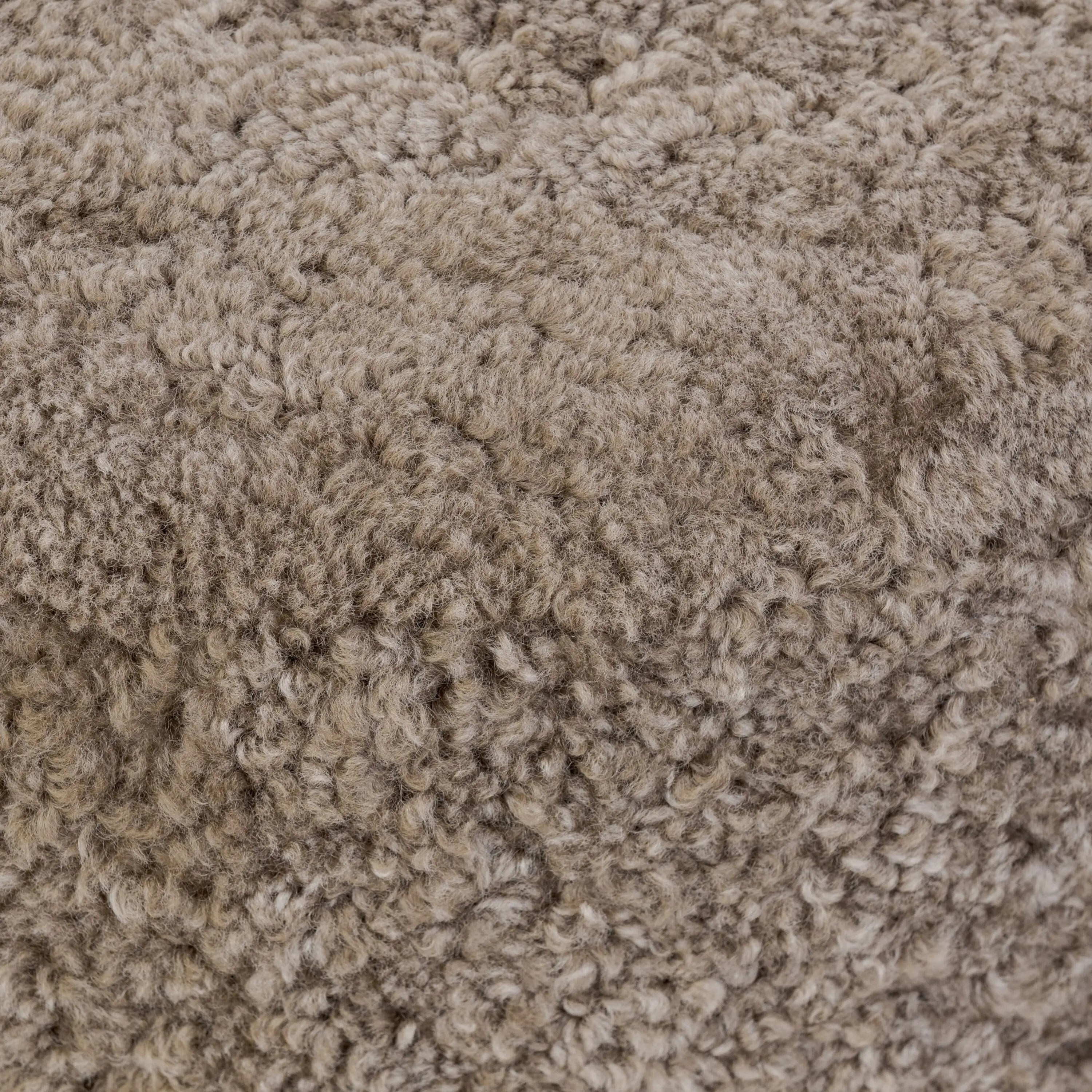 Zevoria Ottoman, Taupe Shearling 4 Zevoria Ottoman, Taupe Shearling