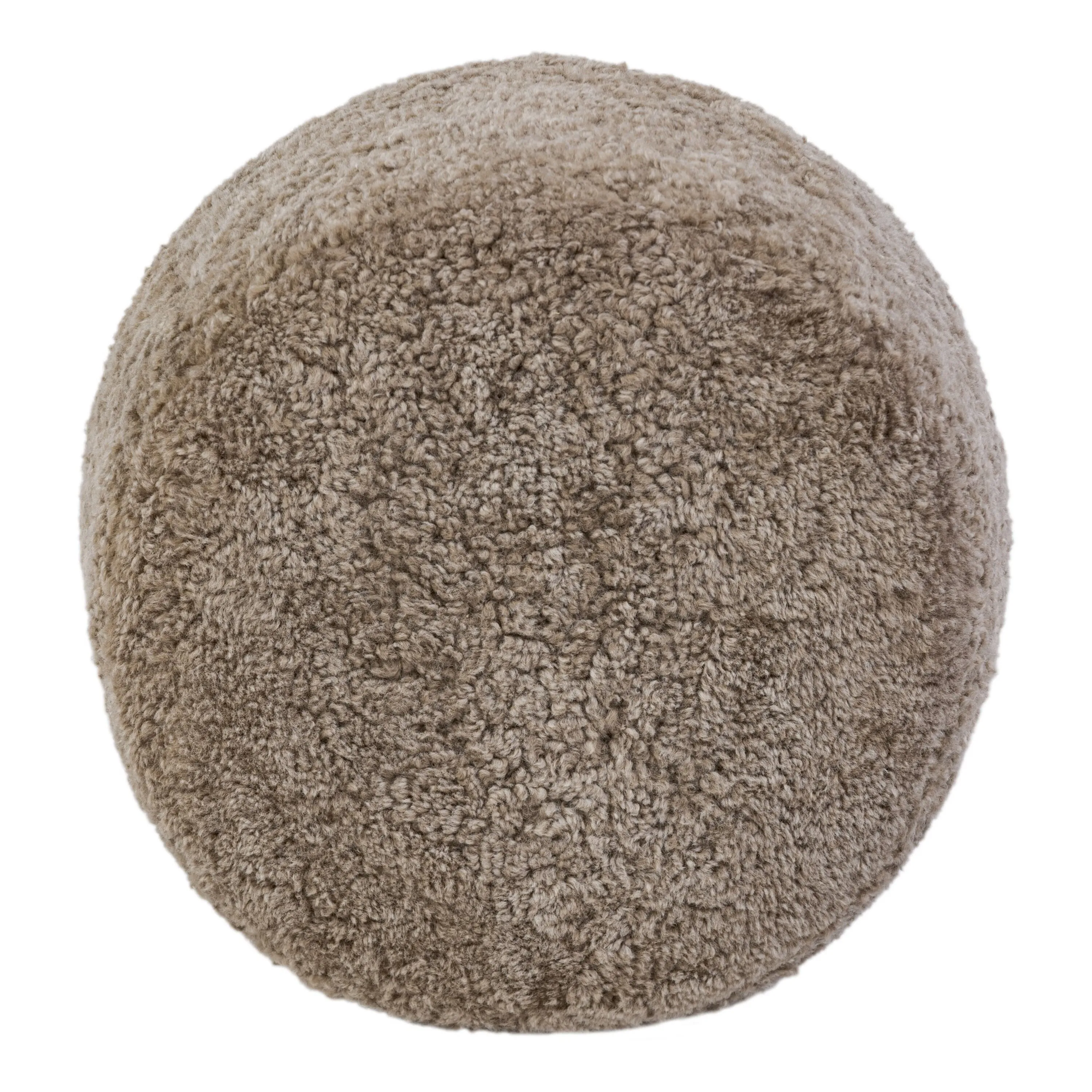Zevoria Ottoman, Taupe Shearling 5 Zevoria Ottoman, Taupe Shearling