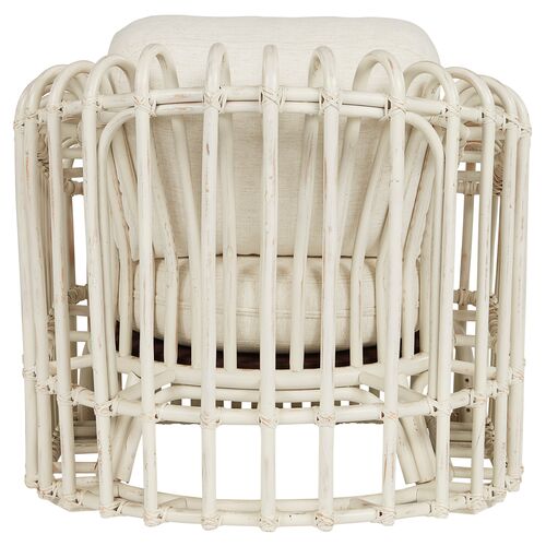 Dana Rattan Crypton Chair, White/Snow 3 Dana Rattan Crypton Chair, White/Snow
