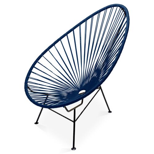 Acapulco Outdoor Lounge Chair, Navy