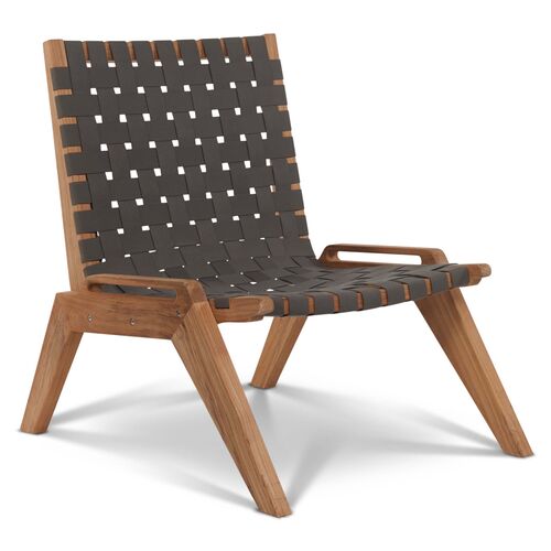 Draper Outdoor Teak Accent Chair, Gray Sunbrella 1 Draper Outdoor Teak Accent Chair, Gray Sunbrella
